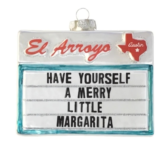 Collectible Mercury Glass Ornament - Have a Merry Margarita - Picture 2 of 3